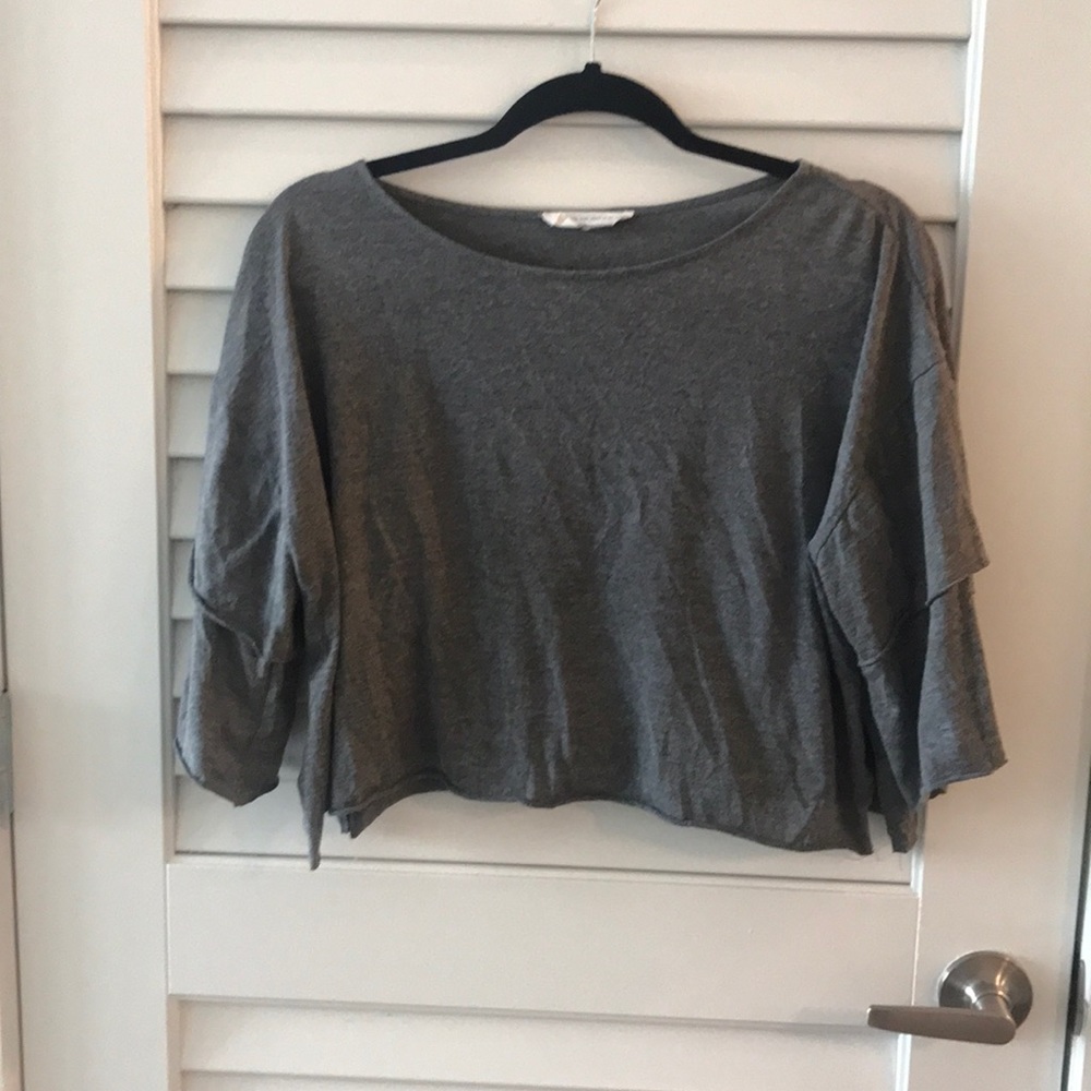Grey crop top
